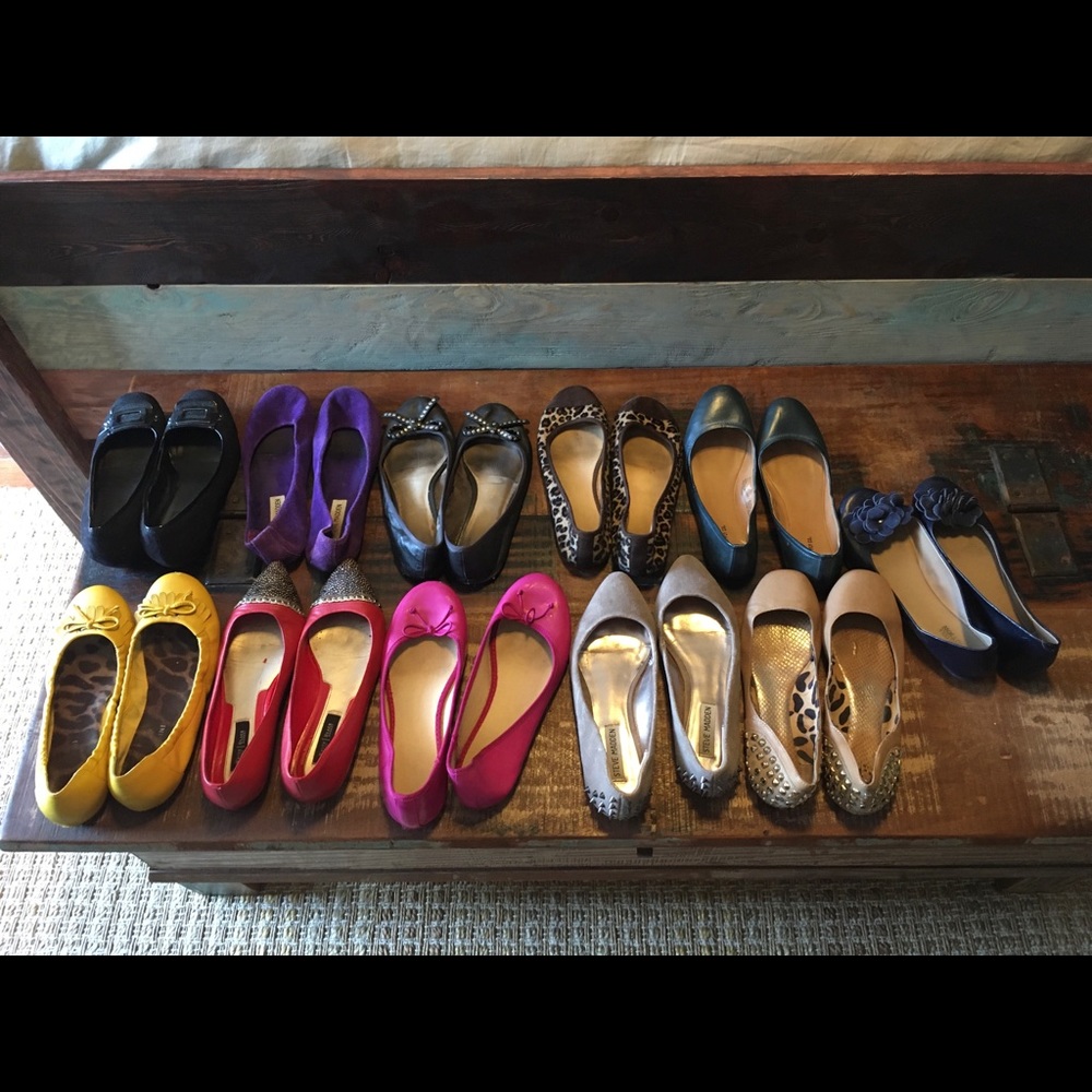 Bundle of 11 pairs Size 7.5 Ballet Flats